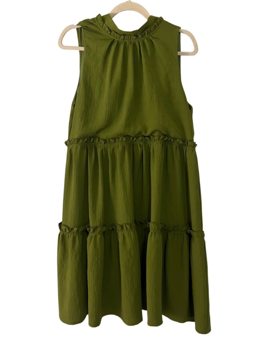 Strut & Bolt Olive ruffle dress medium